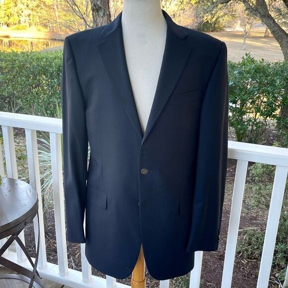 Hickey Freeman Douglass Navy Blue 2 Button Blazer - Picture 9 of 9